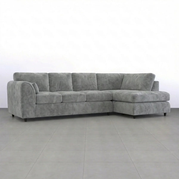 Velvet XL Right Hand Facing Light Grey