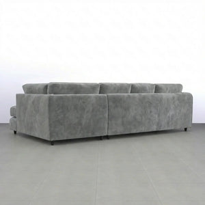 Velvet XL Right Hand Facing Light Grey