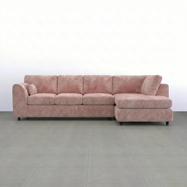 Velvet XL Right Hand Facing Pink