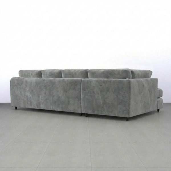 Velvet XL Left Hand Facing Light Grey