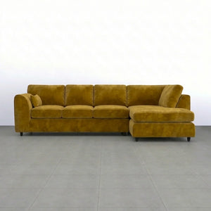 Velvet XL Right Hand Facing Mustard