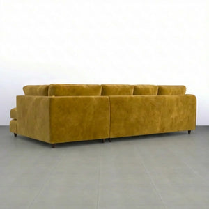 Velvet XL Right Hand Facing Mustard