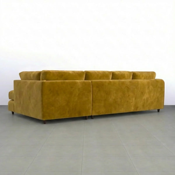 Velvet XL Right Hand Facing Mustard