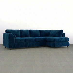 Velvet XL Right Hand Facing Midnight Blue