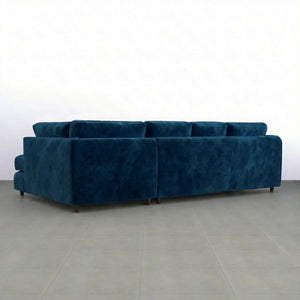 Velvet XL Right Hand Facing Midnight Blue