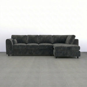 Velvet XL Right Hand Facing Dark Grey