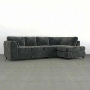 Velvet XL Right Hand Facing Dark Grey